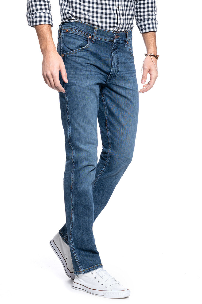 MĘSKIE SPODNIE JEANSOWE WRANGLER 11MWZ SLIM DARK TRACE W1MZXG13R