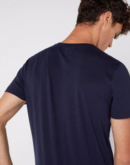 MĘSKI T-SHIRT WRANGLER SS TEE NAVY W7D2FQ114