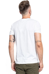 MĘSKI T-SHIRT WRANGLER SS RAINBOW TEE WHITE W7F2D3989