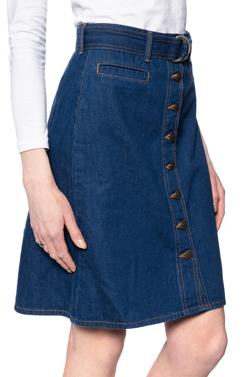 DAMSKA SPÓDNICA JEANSOWA LEE BELTED SKIRT  L38IKE36