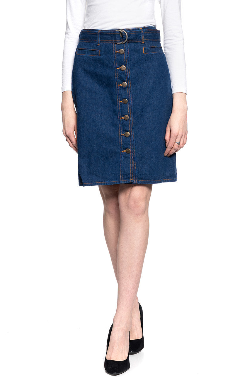 DAMSKA SPÓDNICA JEANSOWA LEE BELTED SKIRT  L38IKE36