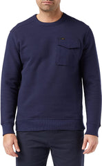 LEE MILITARY PKT SWS MĘSKA BLUZA REGULAR FIT DARK NAVY L80FELNM