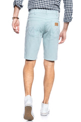 MĘSKIE SZORTY JEANSOWE WRANGLER 5 POCKET SHORT MIST BLUE  W14CKD078