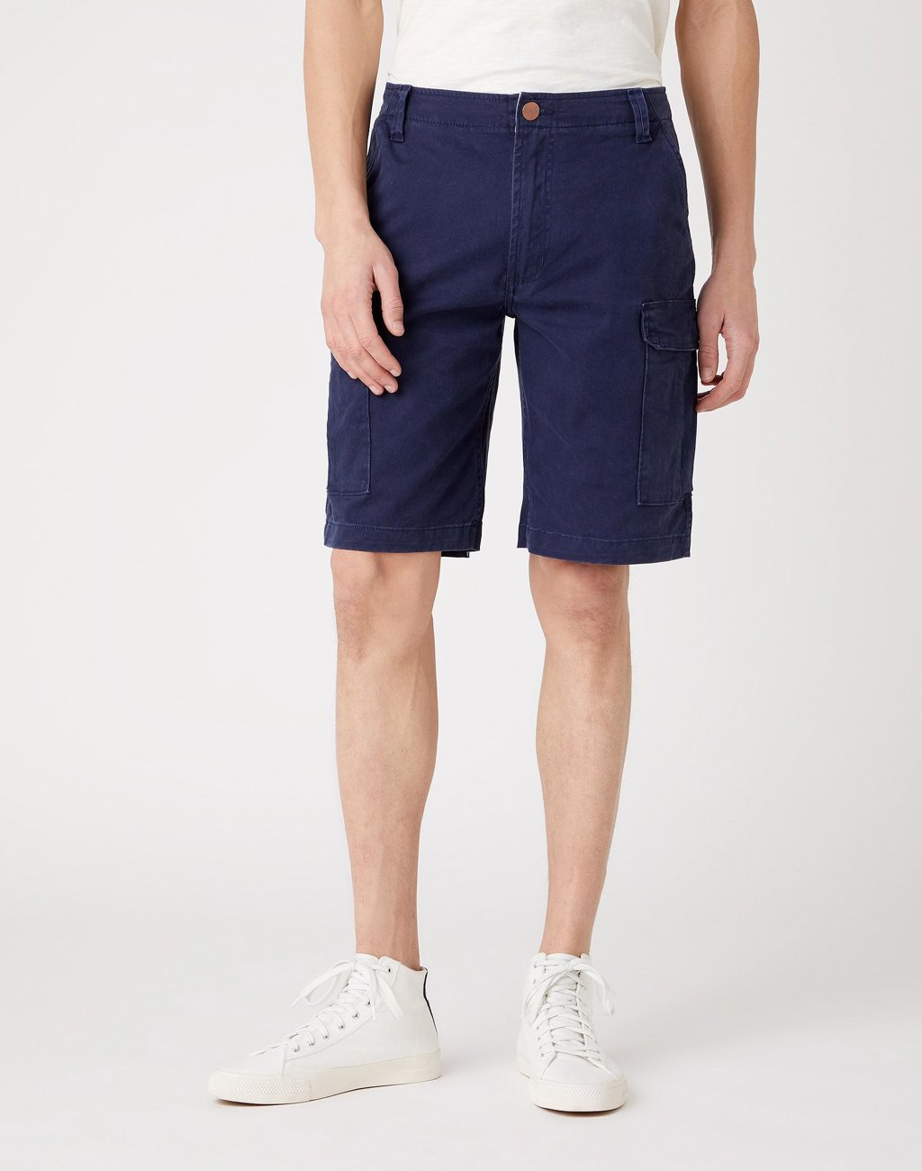 MĘSKIE SZORTY MATERIAŁOWE WRANGLER CASEY CARGO SHORTS LAKEPORT BLUE W1C350B08