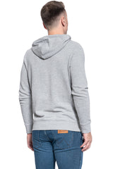 MĘSKA BLUZA WRANGLER LOGO HOODIE MID GREY MEL W6B9HAX37