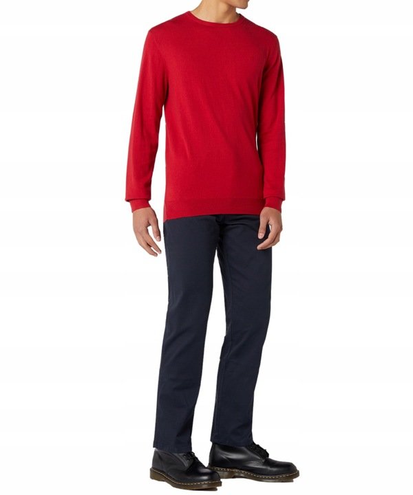 WRANGLER CREW KNIT MĘSKI SWETER RED W8A0PDX47