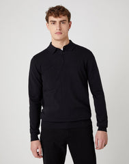 MĘSKA KOSZULKA POLO WRANGLER POLO KNIT BLACK  W8B32P100