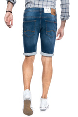 MUSTANG CHICAGO SHORT MĘSKIE SZORTY KRÓTKIE SPODENKI DENIM BLUE 1011731 5000 682