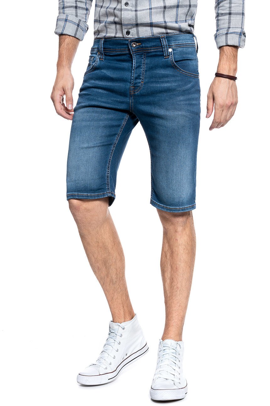 MUSTANG CHICAGO SHORT MĘSKIE SZORTY KRÓTKIE SPODENKI DENIM BLUE 1011731 5000 682