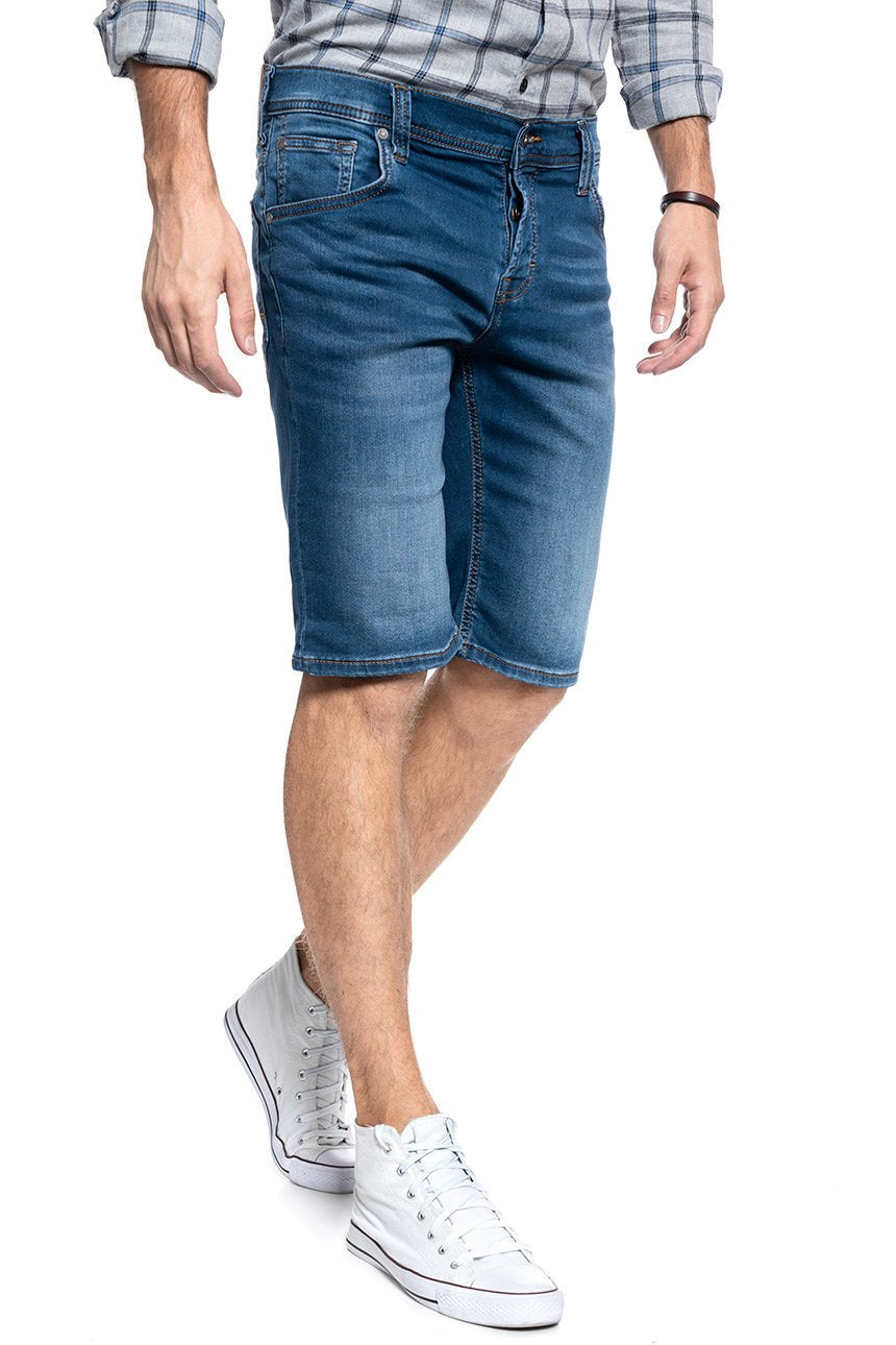 MUSTANG CHICAGO SHORT MĘSKIE SZORTY KRÓTKIE SPODENKI DENIM BLUE 1011731 5000 682