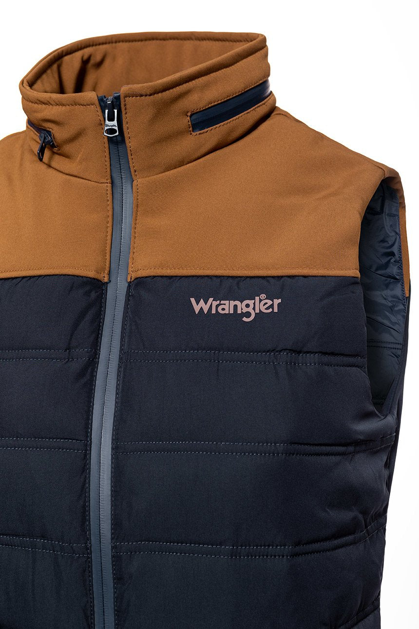 MĘSKI BEZRĘKAWNIK WRANGLER TECH VEST BISON BROWN W4671X5TD