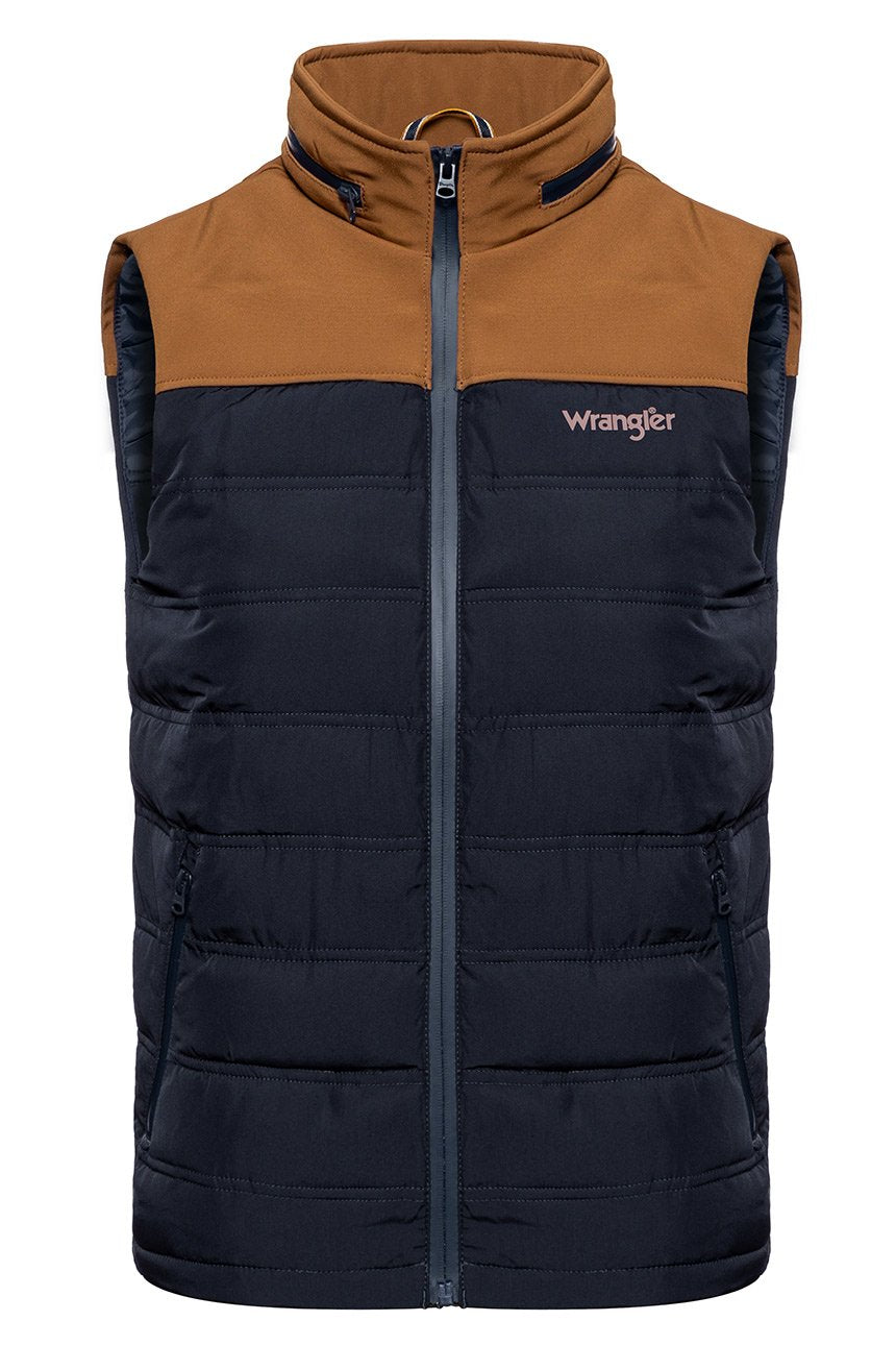 MĘSKI BEZRĘKAWNIK WRANGLER TECH VEST BISON BROWN W4671X5TD