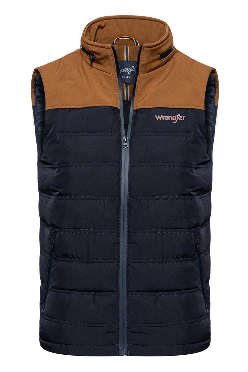 MĘSKI BEZRĘKAWNIK WRANGLER TECH VEST BISON BROWN W4671X5TD