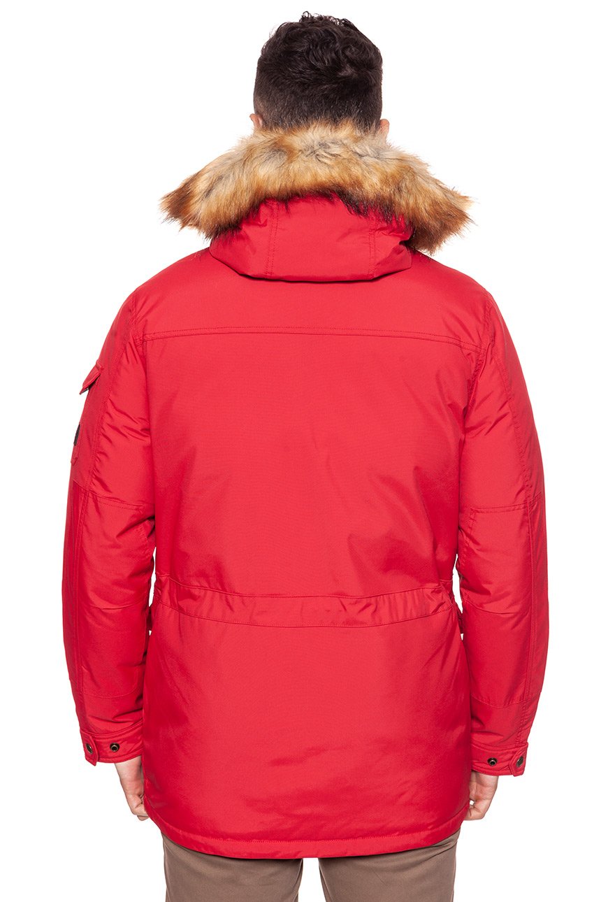 KURTKA ZIMOWA WRANGLER THE PARKA H. R. RED W4630YK1P