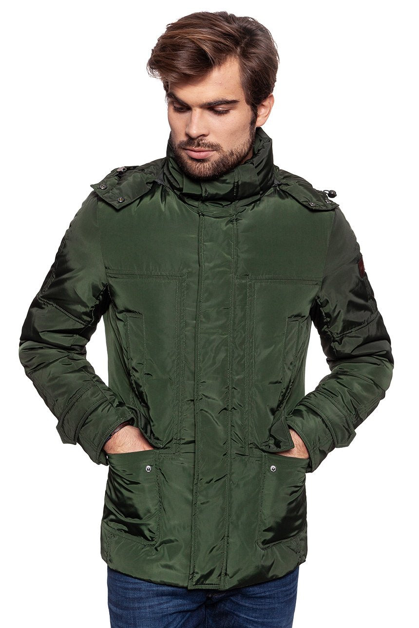 KURTKA ZIMOWA WRANGLER PARKA JACKET GREEN GABLES W4715Y2TF