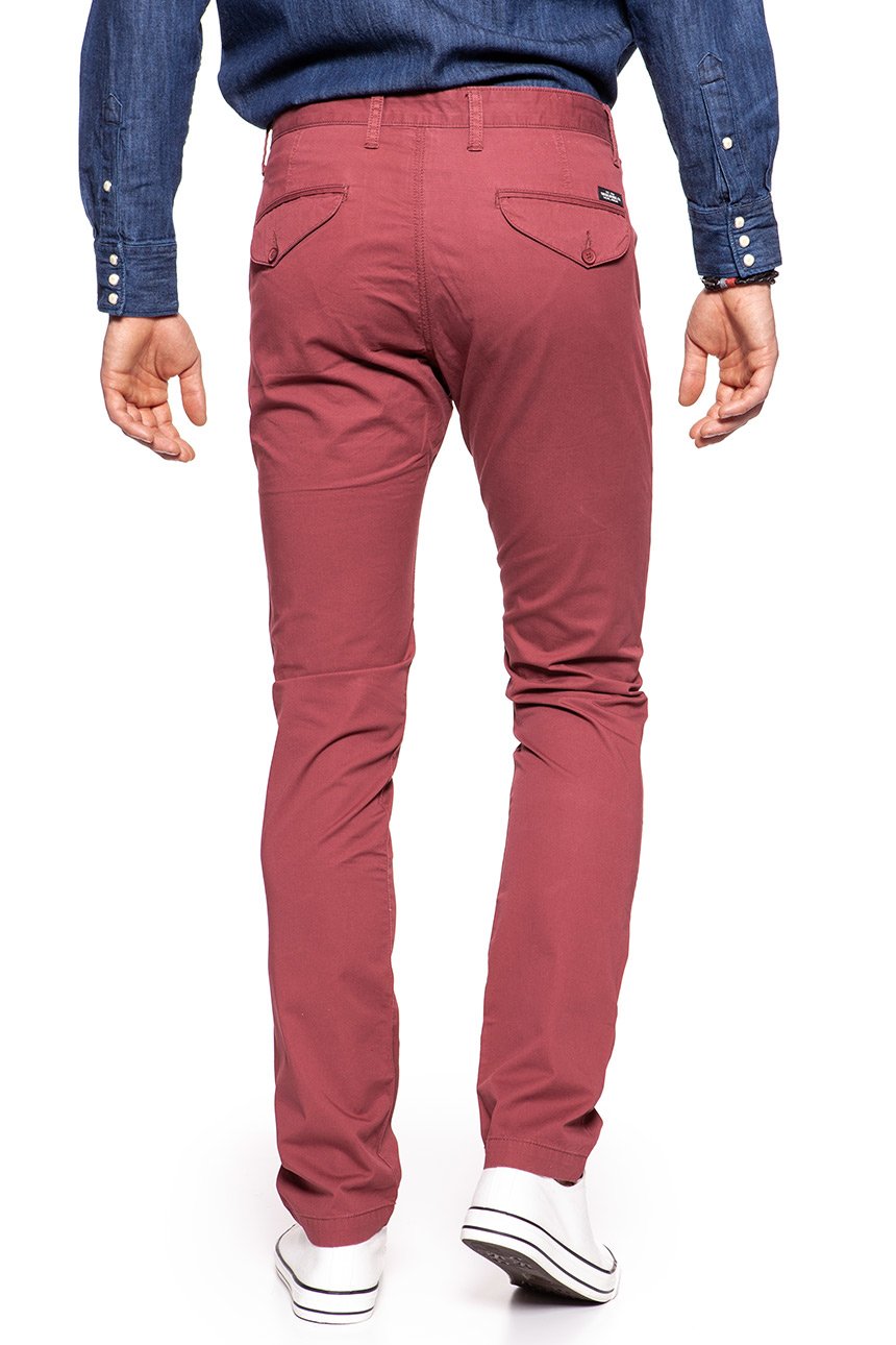 LEE SPODNIE MĘSKIE CHINO OXBLOOD L768FT58