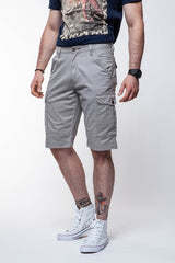 KRÓTKIE SPODENKI WRANGLER CARGO SHORT STEEL GREY W15CP8296