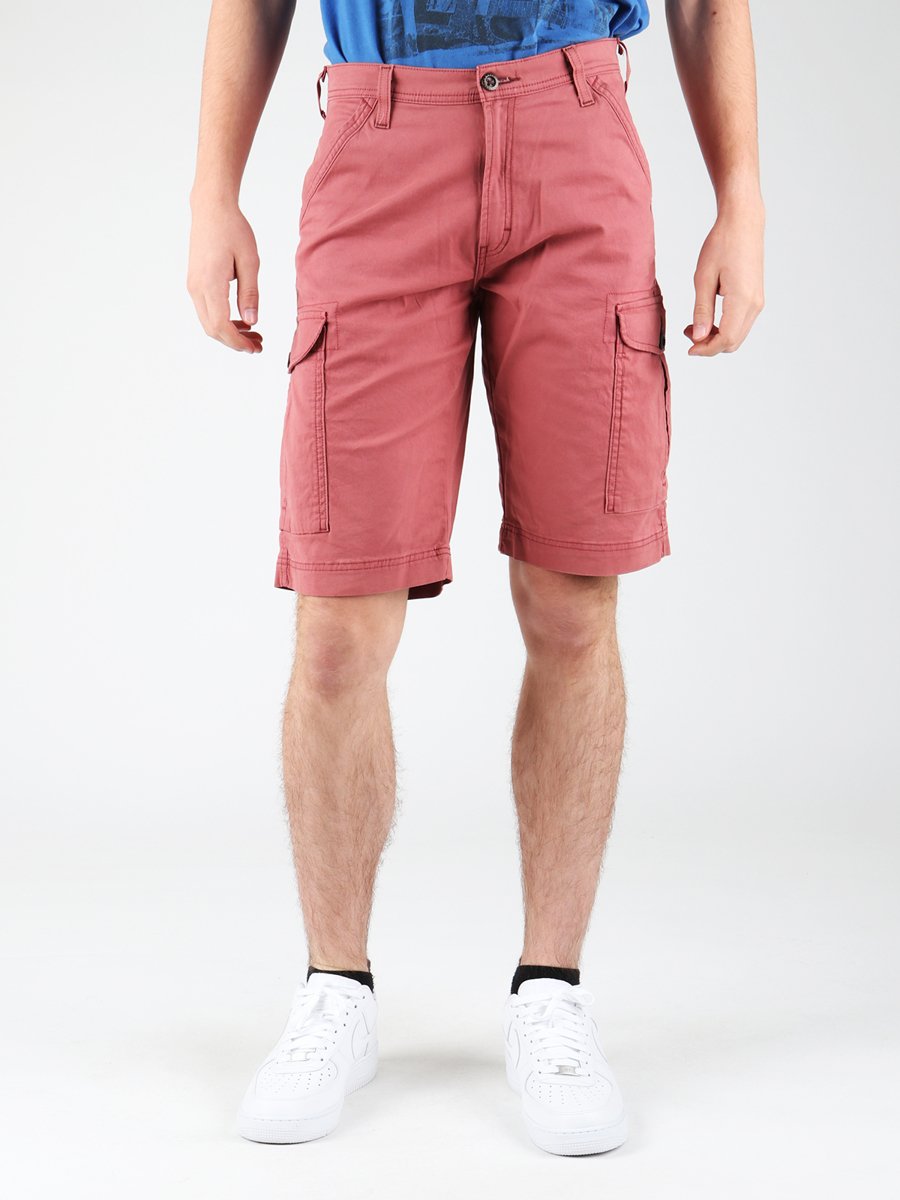 KRÓTKIE SPODENKI WRANGLER CARGO SHORT WINE RED W15CP847X