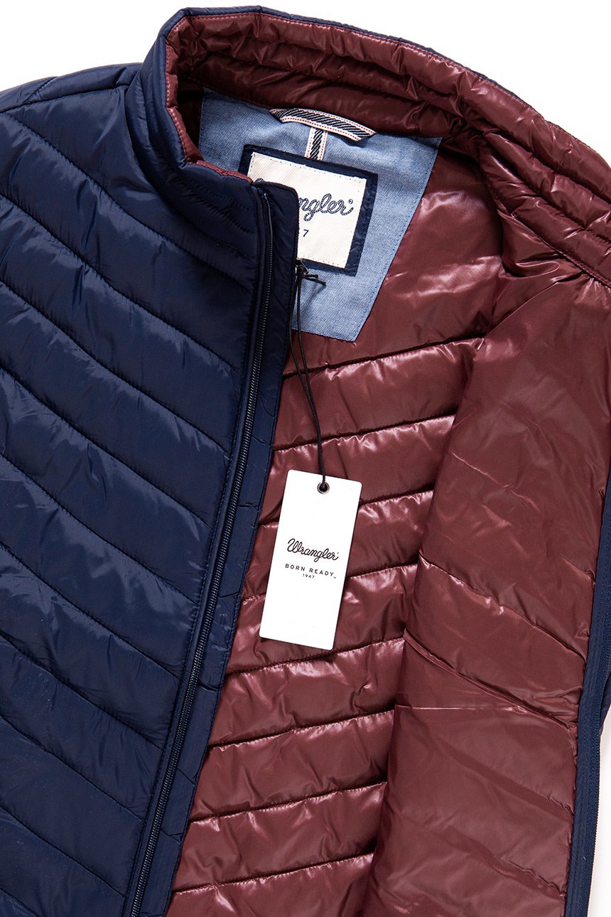 MĘSKI BEZRĘKAWNIK WRANGLER PUFFER VEST NAVY W4667X435