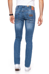 JEANSY MĘSKIE WRANGLER SPENCER MIDBLUE FLAX W1849675P