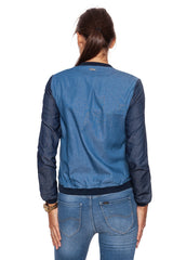 DAMSKA KURTKA JEANSOWA WRANGLER BOMBER MID INDIGO W4094V18E