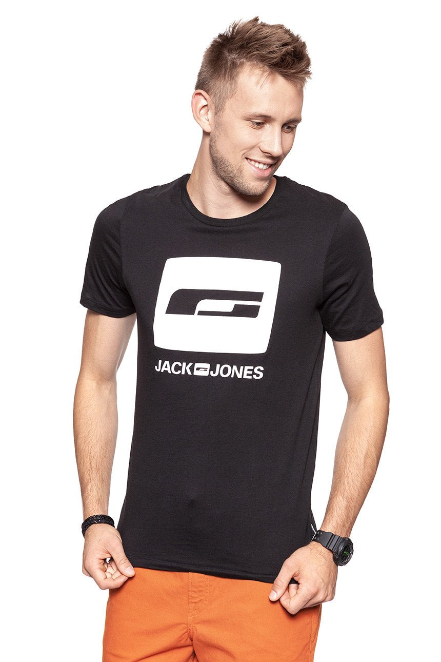 JACK & JONES T SHIRT CREW NECK BLACK 12134696