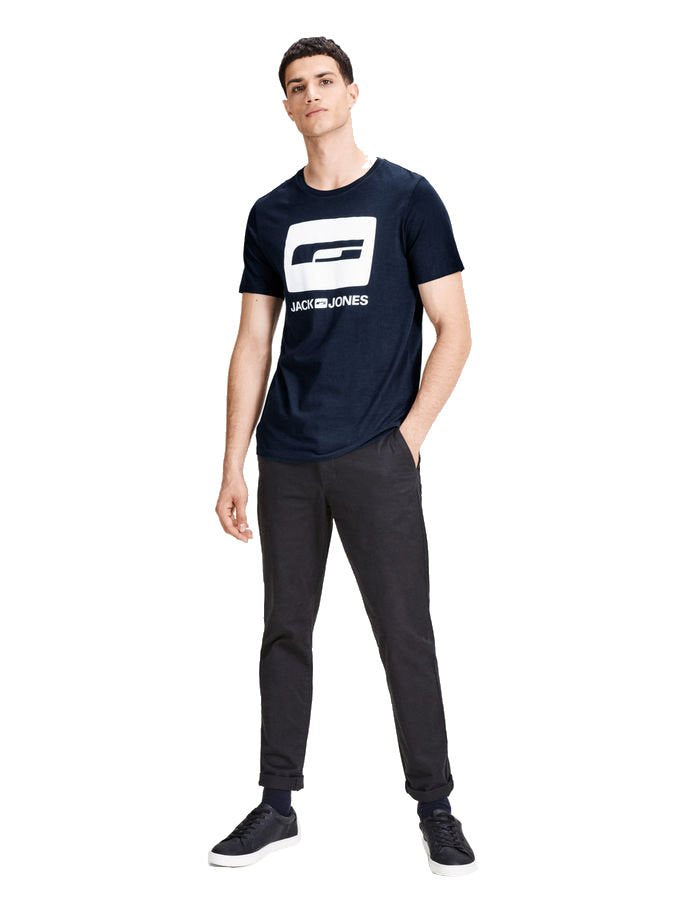 JACK & JONES T SHIRT CREW NECK BLUE 12134696      $