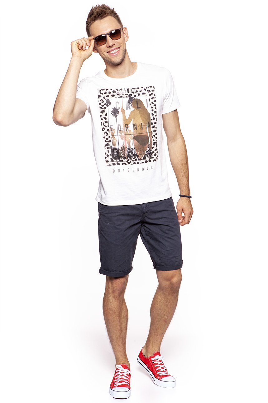 JACK & JONES T SHIRT CREW NECK CLOUD DANCER 12116711