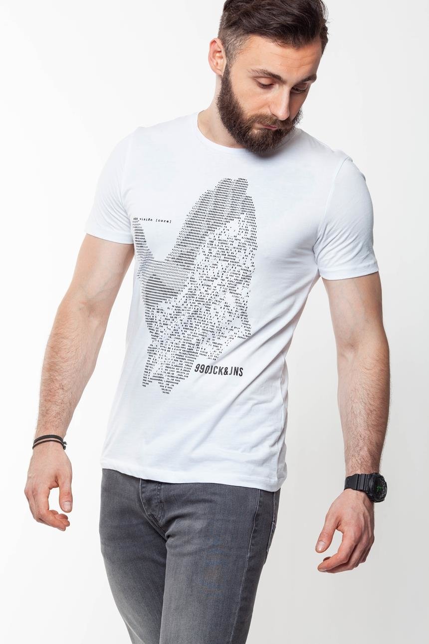 JACK & JONES T SHIRT BIAŁA 12141804