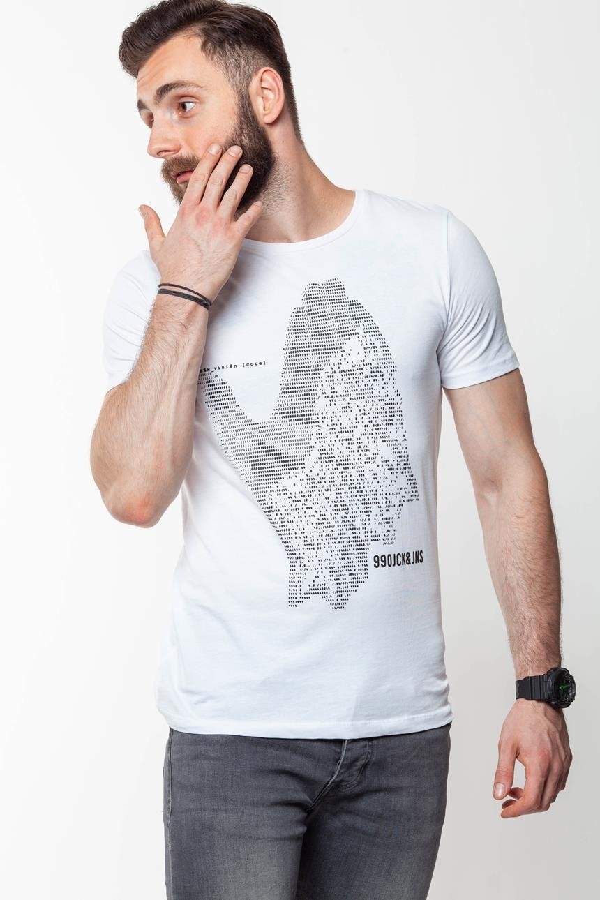 JACK & JONES T SHIRT BIAŁA 12141804