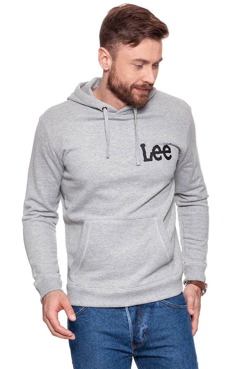 BLUZA MĘSKA LEE HOODIE GREY MELE L82WUB37