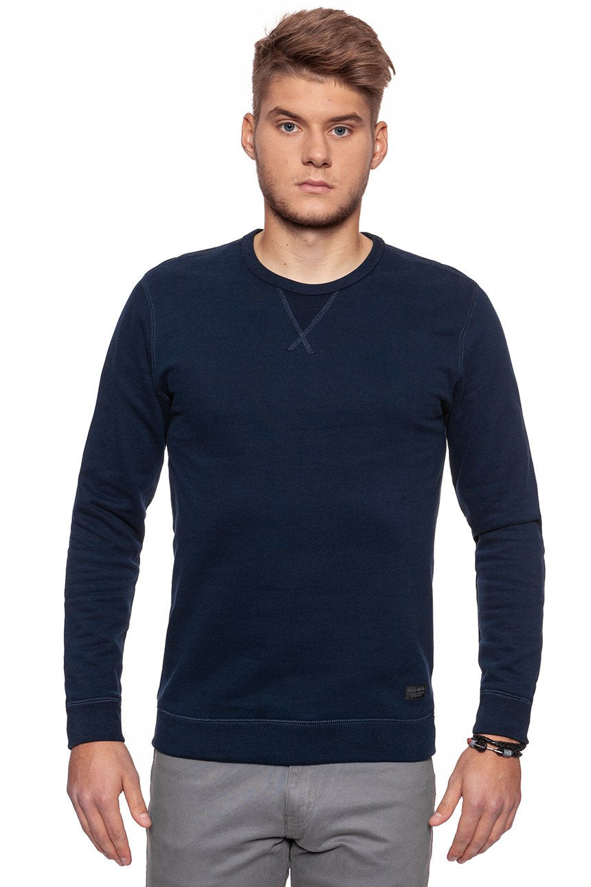 BLUZA MĘSKA LEE CREW SWEATSHIRT MIDNIGHT BLUE L82JUBDB