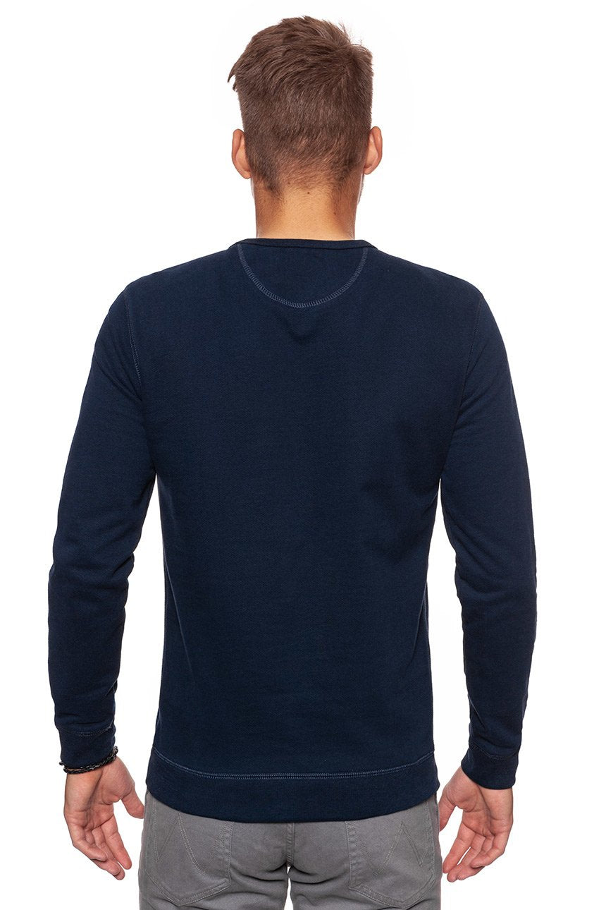 BLUZA MĘSKA LEE CREW SWEATSHIRT MIDNIGHT BLUE L82JUBDB