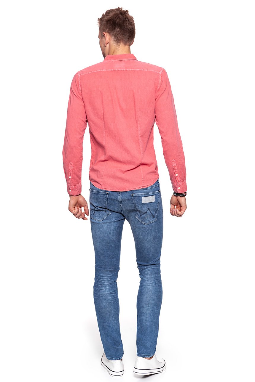 KOSZULA WRANGLER L/S 1 PKT SHIRT ROSE W5953LG39