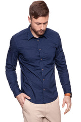 KOSZULA WRANGLER L/S 1PKT BUTTONDOWN MEDIEVAL BLUE W58831P9I