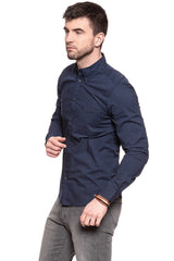 KOSZULA WRANGLER L/S 1PKT BUTTONDOWN MOOD INDIGO W59331P38