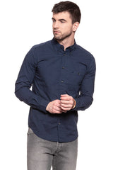 KOSZULA WRANGLER L/S 1PKT BUTTONDOWN MOOD INDIGO W59331P38