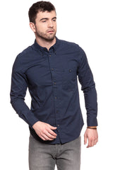 KOSZULA WRANGLER L/S 1PKT BUTTONDOWN MOOD INDIGO W59331P38