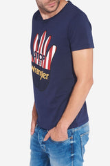 KOSZULKA WRANGLER S/S RN TEE NAVY W7A55D435