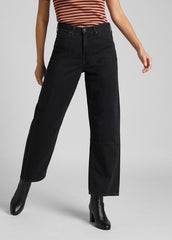 DAMSKIE SPODNIE JEANSOWE LEE WIDE LEG BLACK DUNS L30SNECY