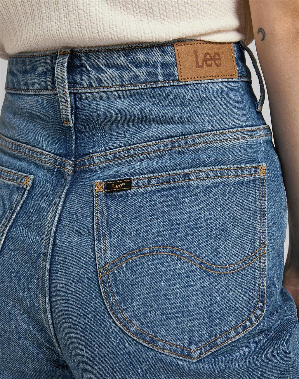 DAMSKIE SPODNIE JEANSOWE LEE STELLA TAPERED VINTAGE LEWES L31JMWMQ