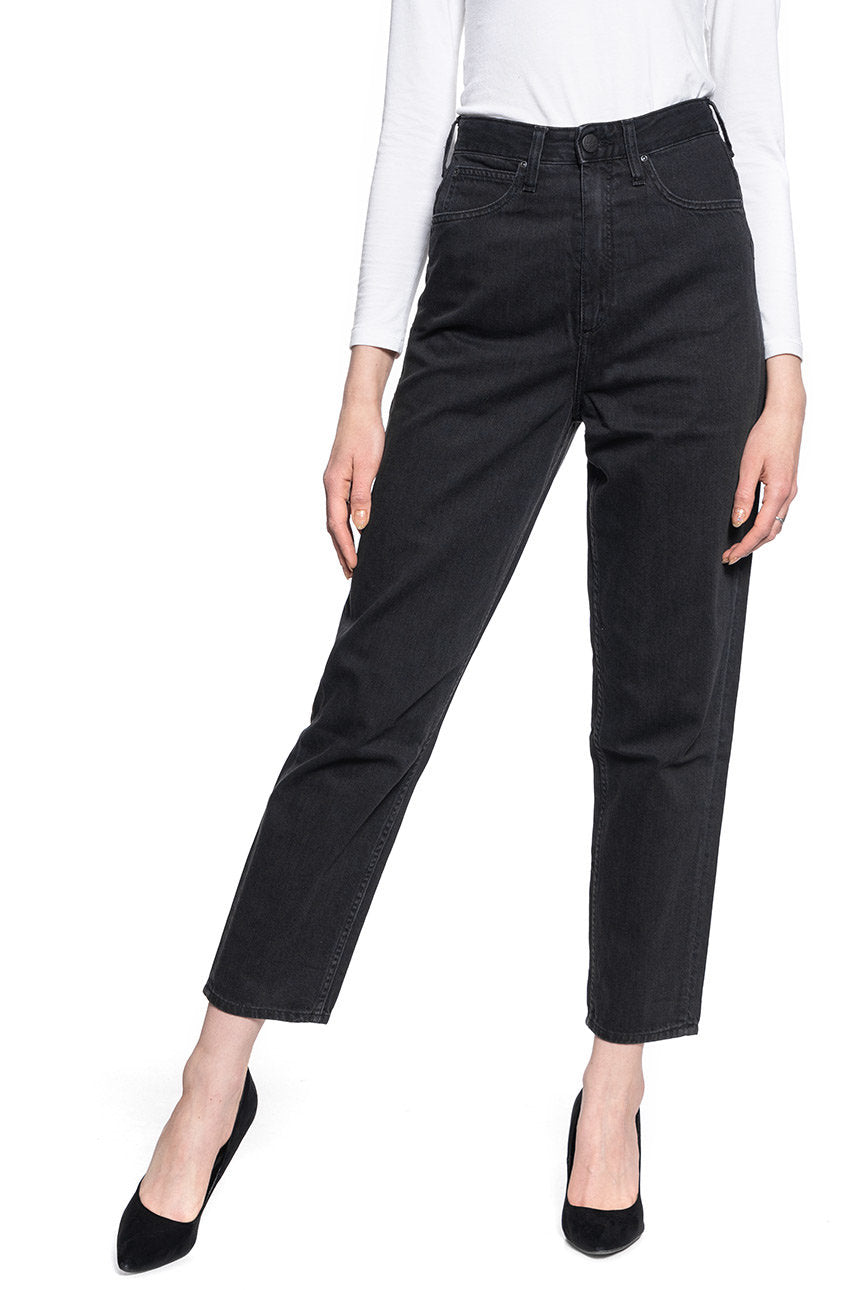 DAMSKIE SPODNIE JEANSOWE LEE STELLA TAPERED BLACK DUNS L31JNECY