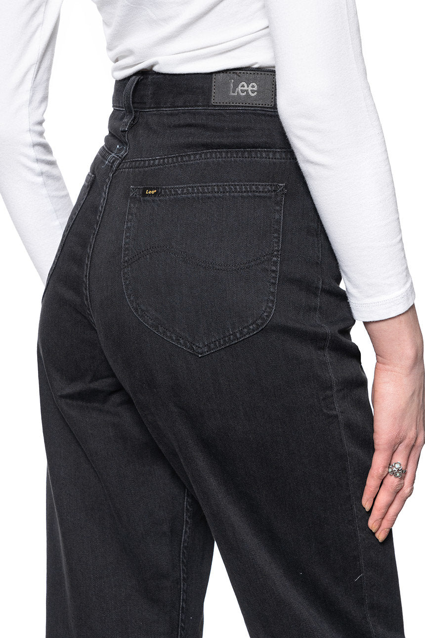 DAMSKIE SPODNIE JEANSOWE LEE STELLA TAPERED BLACK DUNS L31JNECY