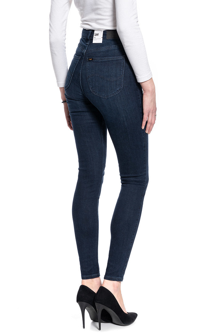 DAMSKIE SPODNIE JEANSOWE LEE Ivy DARK USK L32EKJZP