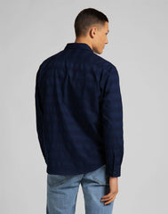 MĘSKA KOSZULA MATERIAŁOWA LEE WORKER SHIRT INDIGO L68HKPDK