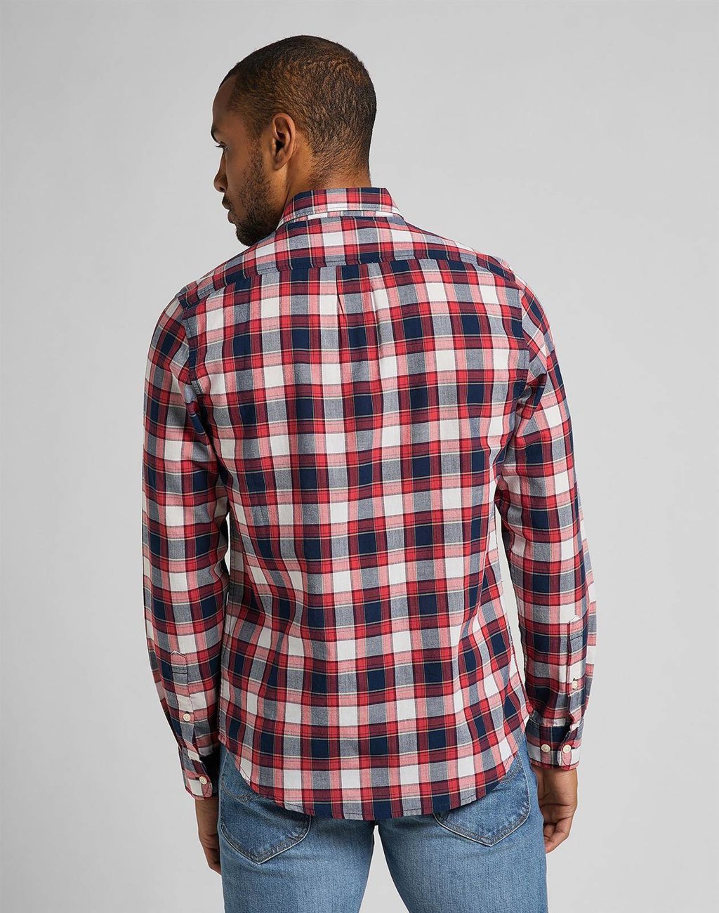 KOSZULA MĘSKA LEE BUTTON DOWN AURORA RED L880KSNV