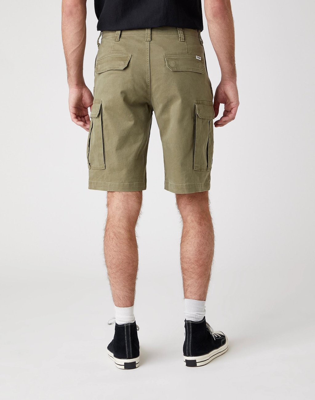 SPODENKI MESKIE WRANGLER CASEY CARGO SHORTS LONE TREE GREEN W1C350G38