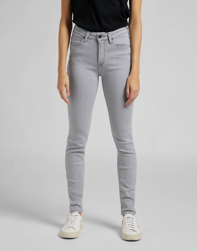 DAMSKIE SPODNIE JEANSOWE LEE Scarlett High LIGHT GREY L626SXCM