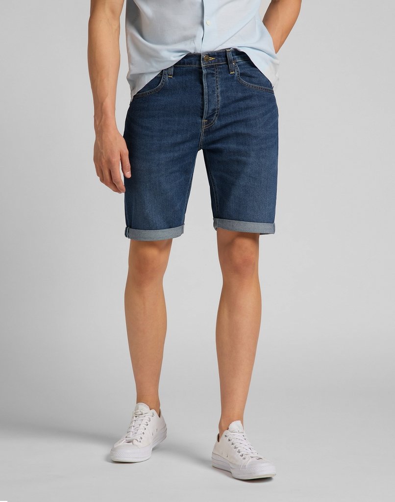 KRÓTKIE SPODENKI JEANSOWE LEE 5 Pocket Short HAWAII DARK L73EMGQA