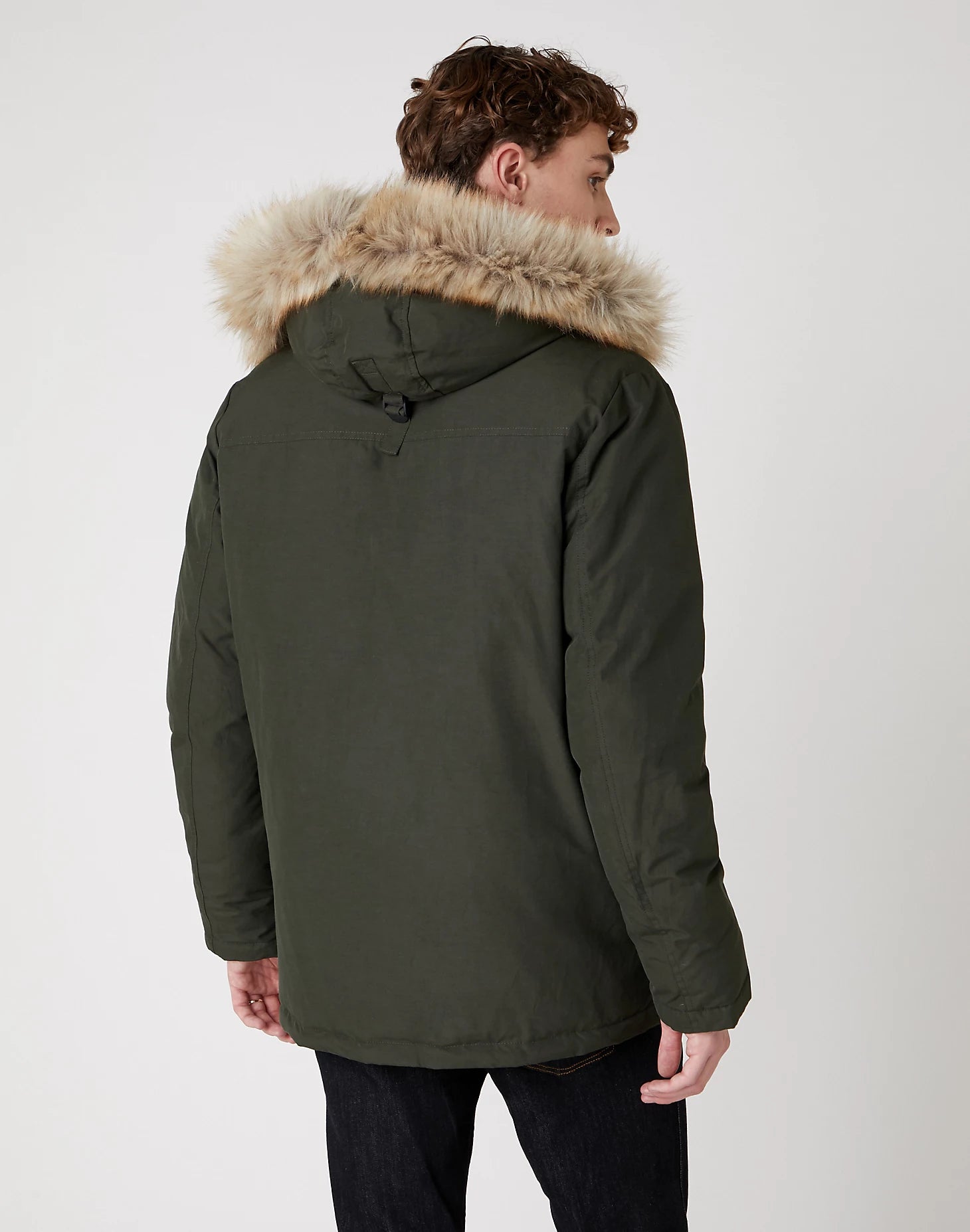 MĘSKA KURTKA ZIMOWA WRANGLER THE PARKA ROSIN GREEN W4C9WXXWY